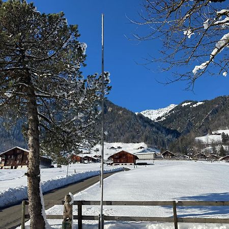 Edelweiss 4 Zi Ferienwohnung In Landhaus Frutigen Bagian luar foto